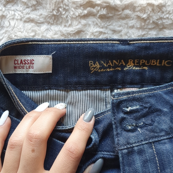 NWT Classic Wide Leg Banana Republic Jeans - Picture 2 of 5